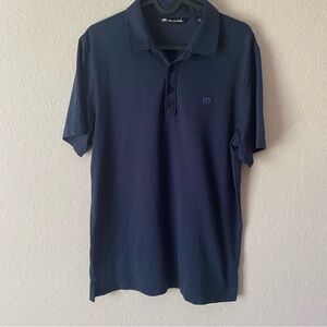 Travis Mathew | Men's Pima Cotton Blend Lightweight Golf Polo Size Medium Navy